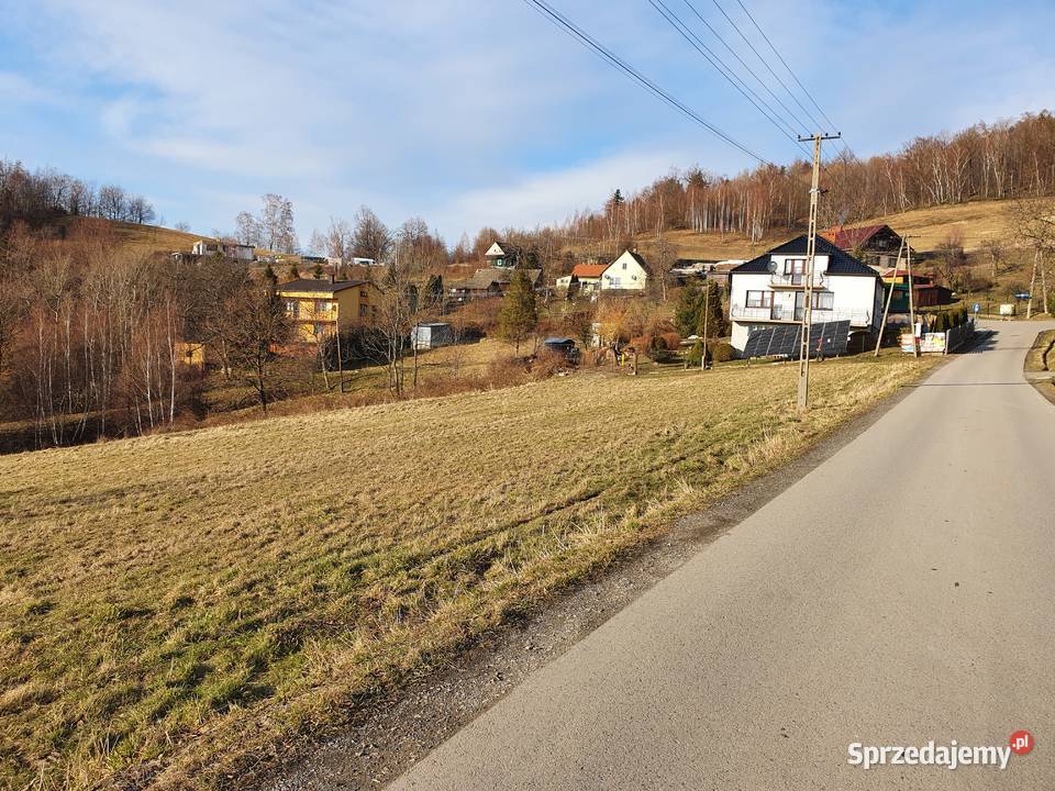 Zagórnik Beskid Mały 900 m2 działka budowlana 45m małopolskie Andrychów