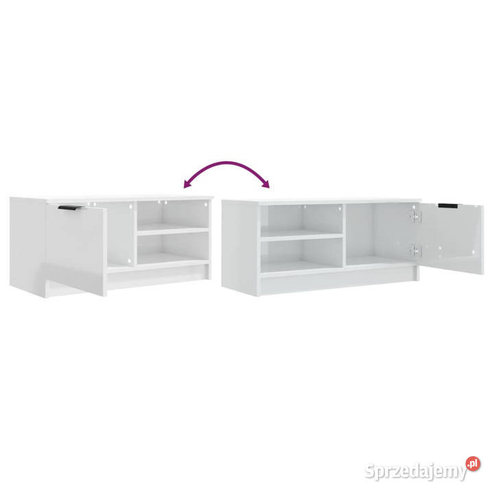 Szafka pod TV wysoki połysk biała 80x35x365 Warszawa sprzedam