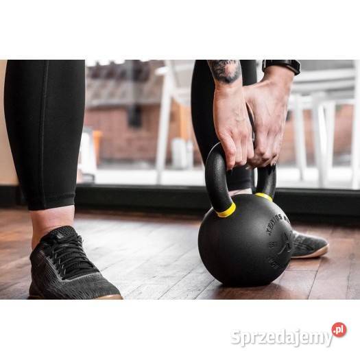 Odważniki Kettlebell ogumowane Xenios USA Sprzęt do ćwiczeń Wałcz