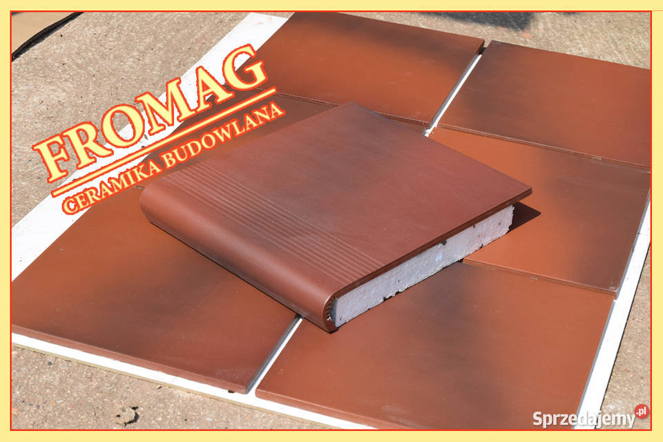 Daszki klinkierowe na słupek 38x38 klinkier Białystok