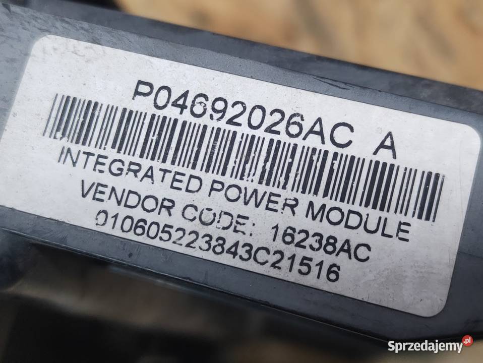 Skrzynka Bezpieczników Chrysler 300C 0510 57 Części samochodowe Pleszew