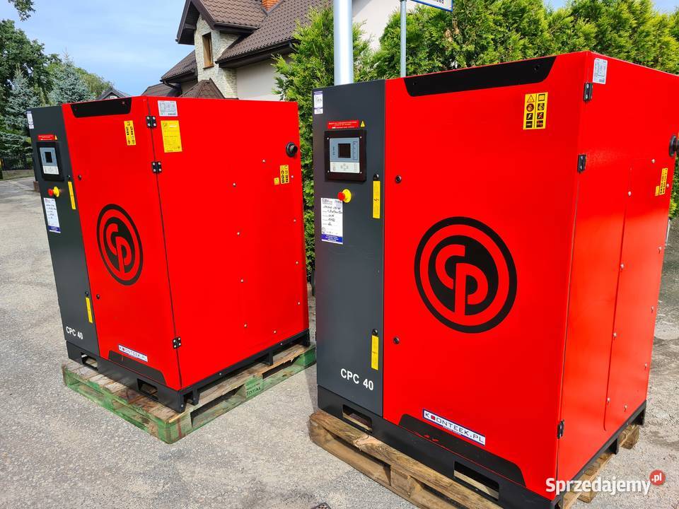Kompresor śrubowy Chicago Pneumatic CPC 40 30 kw wielkopolskie Zduny sprzedam