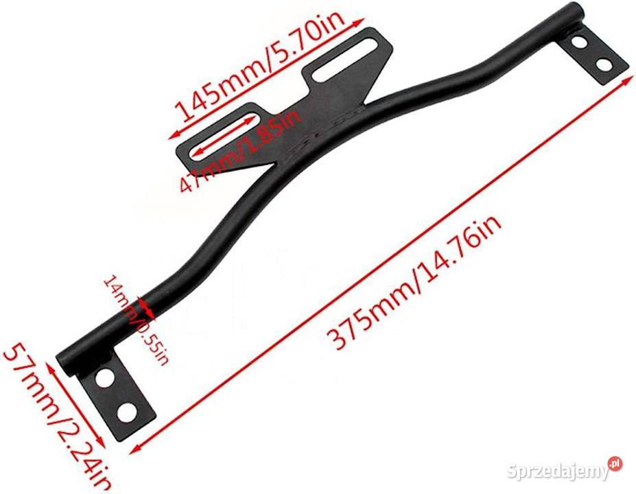 Stelaż motocyklowy metalowy pod halogeny