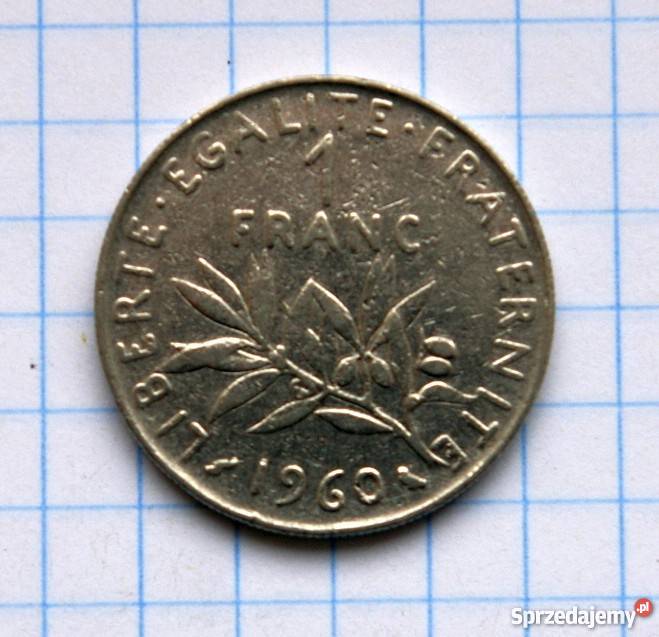 1 FRANC 1 FRANK 1960 FRANCJA lubelskie Parczew