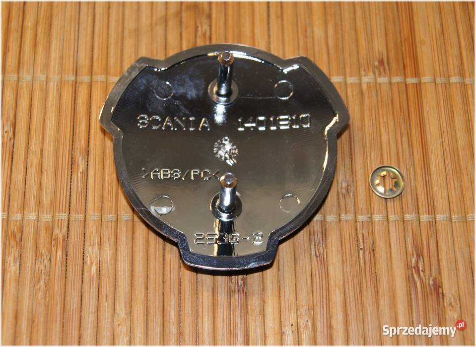 Emblemat na klapę maski SCANIA 83 mm znaczek Słupsk