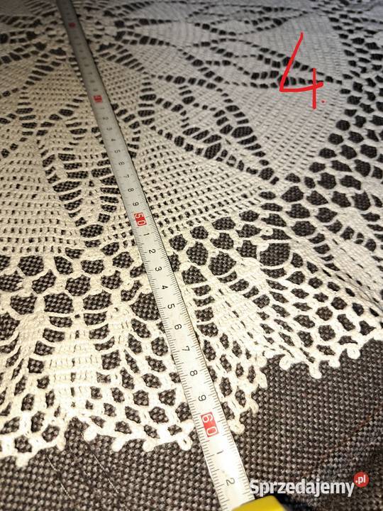4 x serwetka szydełkowa kołkowa 60 70 średnica Rękodzieło