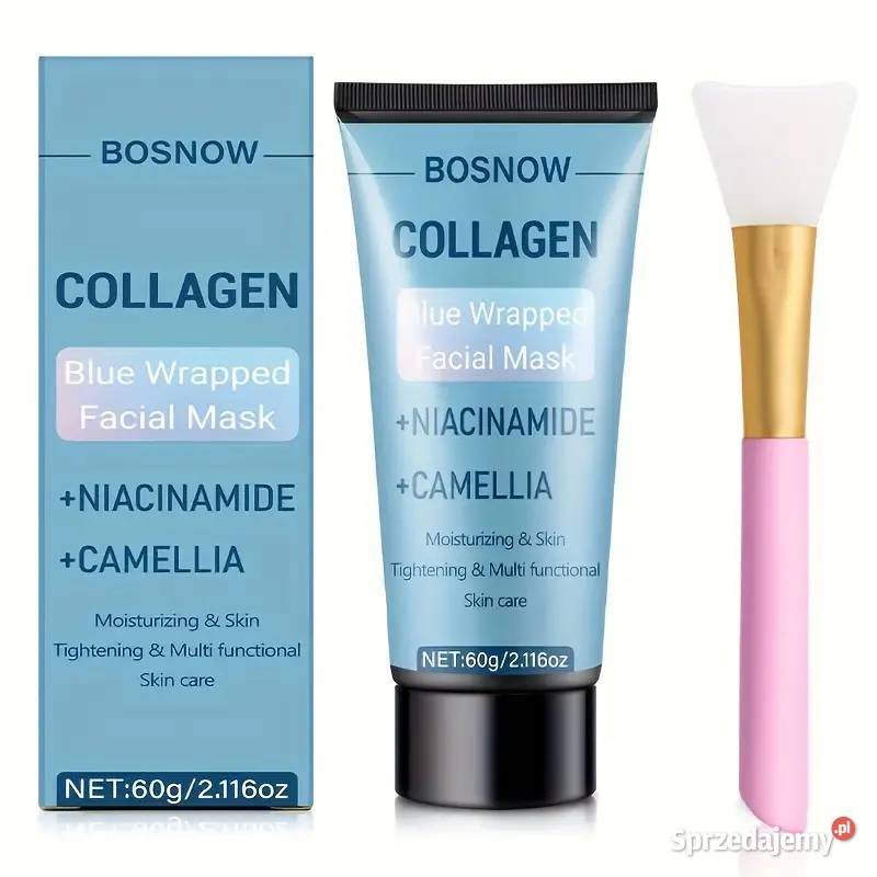Maska Kolagenowa Niebieska z Aplikatorem 60 ml Unisex Kosmetyki Kosmetyki mazowieckie