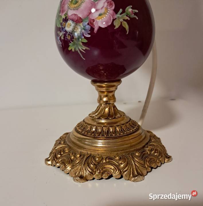 Lampa na mosiężnej podstawie Nowy Dwór Gdański