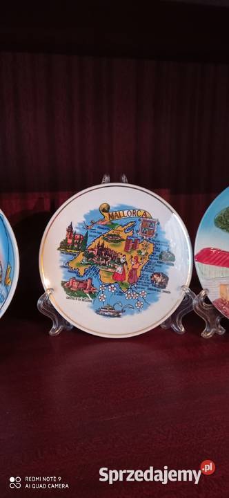 Komplet ozdobnych talerzyków z Hiszpanii Warszawa
