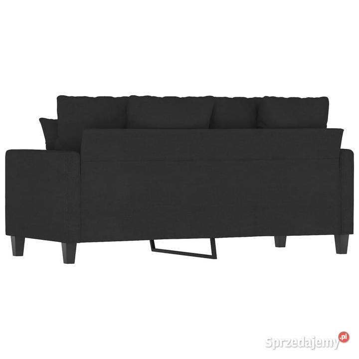 Sofa 2osobowa czarna 140 tapicerowana tkaniną Warszawa sprzedam