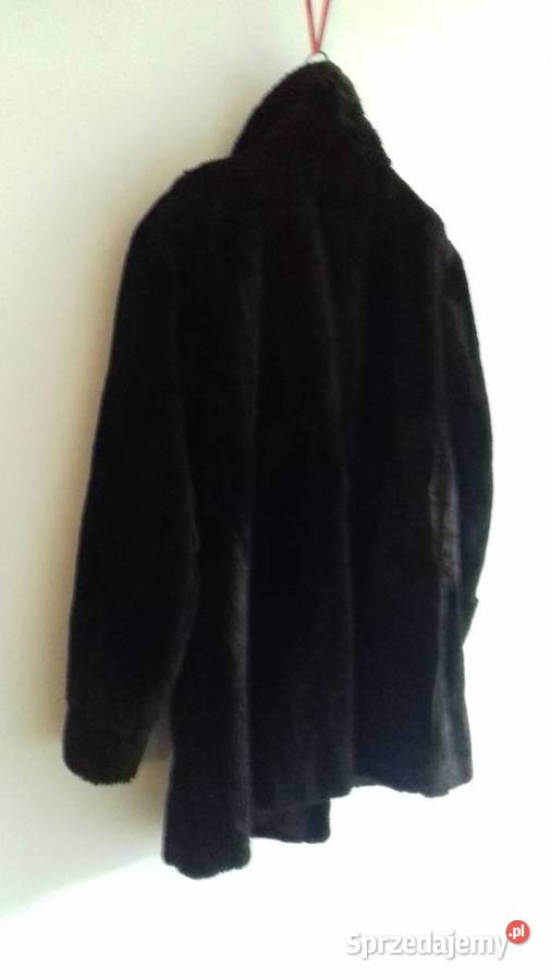 Kurtka futrzana damska czarna do sprzedania małopolskie Kraków