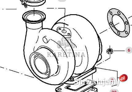 Massey Ferguson 8480 Turbosprężarka Turbina Jastrzębniki