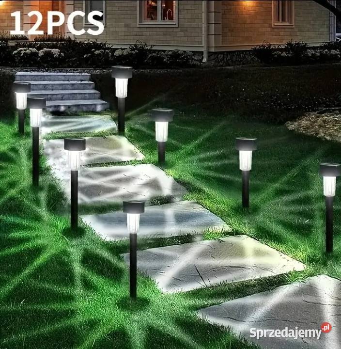 Lampki solarne ogrodowe 12 sztuk