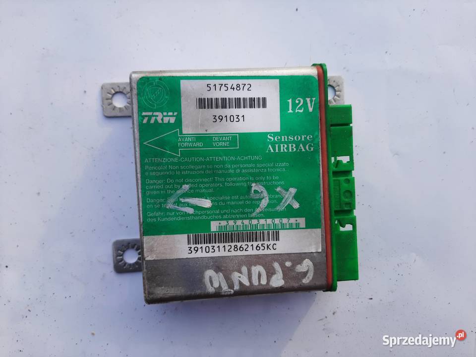 Sensor moduł poduszek Air Bag Fiat Grande Punto Ksawerów sprzedam