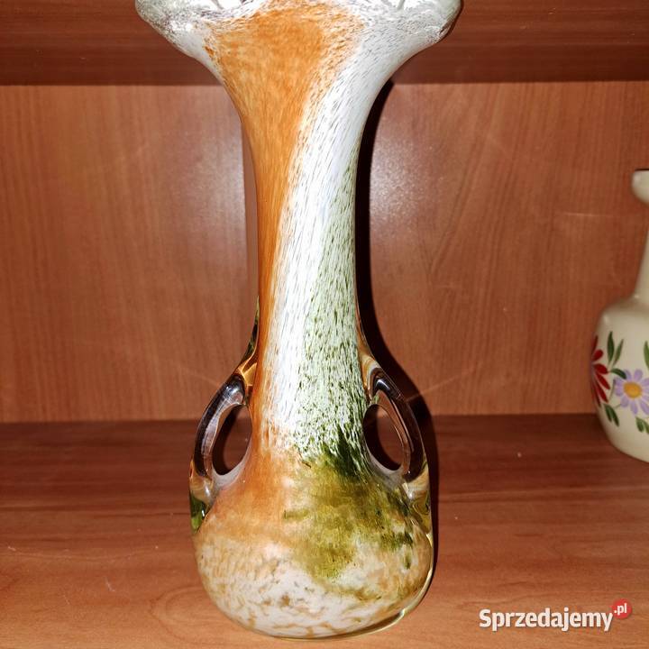 Świeczniki szklane PRL Opole