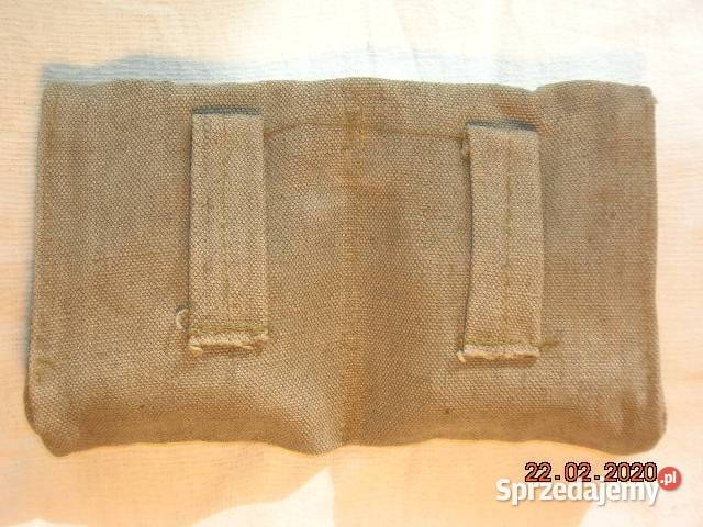 Wojskowa parciana torba na 2 przegródki ok 22 x Łódź