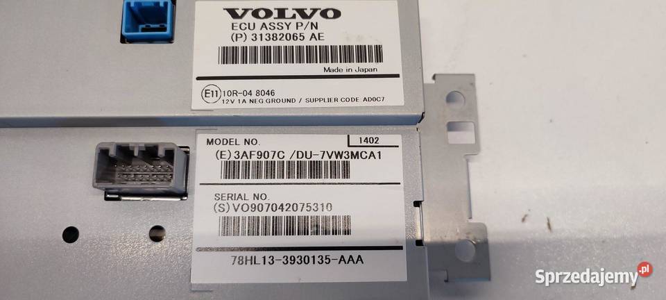 VOLVO V60 V70 III EKRAN WYŚWIETLACZ 31382065 osobowe dolnośląskie