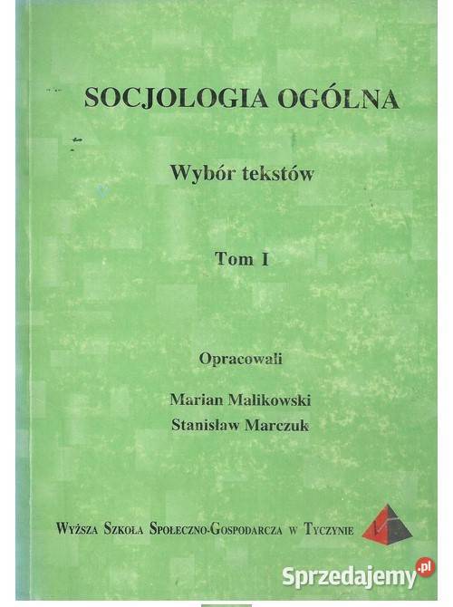 Socjologia ogólna Wybór tekstów Łódź sprzedam