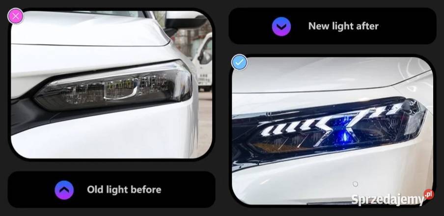 NOWE lampy przednie lampa przód Honda Civic XI łódzkie Bełchatów sprzedam