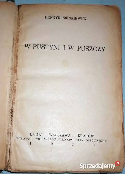 Oryginalna W Pustyni i w Puszczy Henryk Gliwice