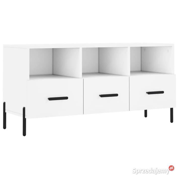 Szafka pod TV biała 102x36x50 materiał Warszawa