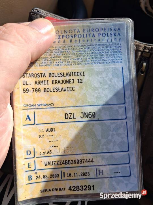 Audia6c5 Rok produkcji 2003 Bolesławiec