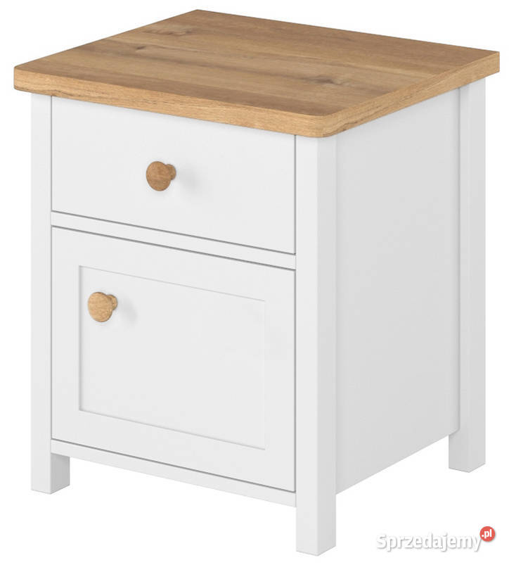 Stolik Nocny Do Pokoju Dziecięcego Biały Róż sprzedam