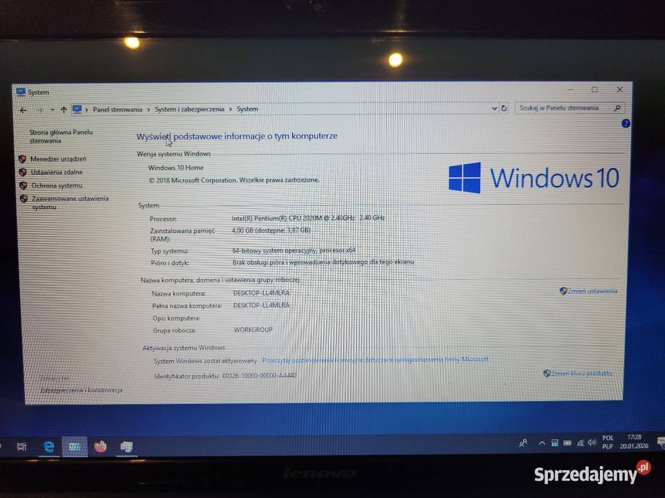 Laptop Lenovo G 580 Piotrków Trybunalski