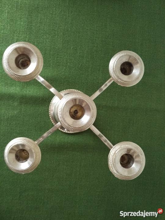 Świecznik srebrzony małopolskie Ropa