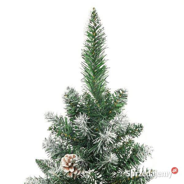 vidaXL Sztuczna wąska choinka ze stojakiem 150 Warszawa