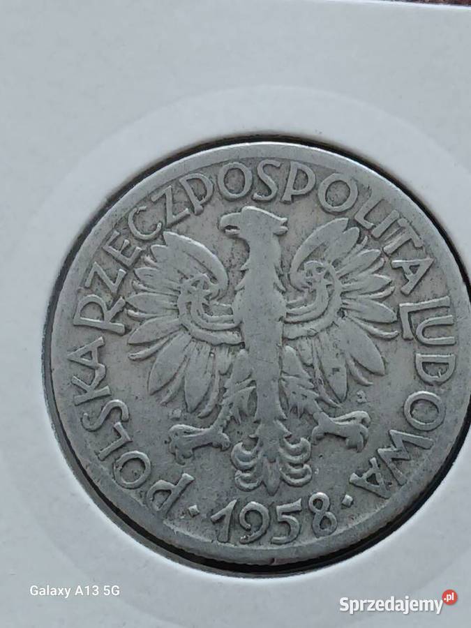 5 Złotych Rybak 1958 r 2 Konin sprzedam
