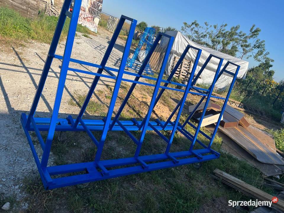 Stojak wózek transportowy szkło okna metal wielkopolskie Kępno