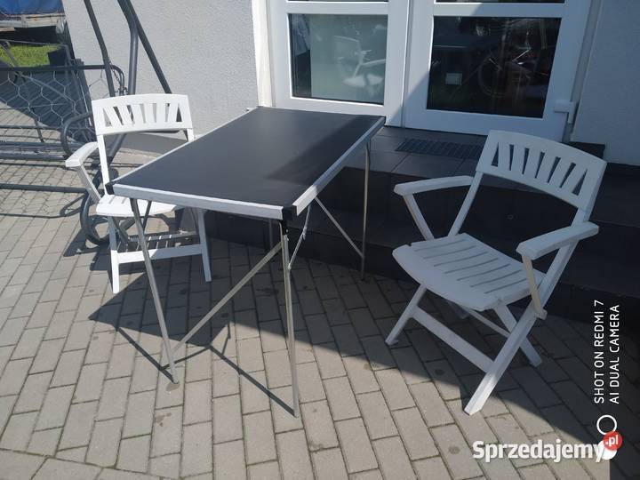 Zestaw wypoczynkowy składany ogród balkon pomorskie sprzedam