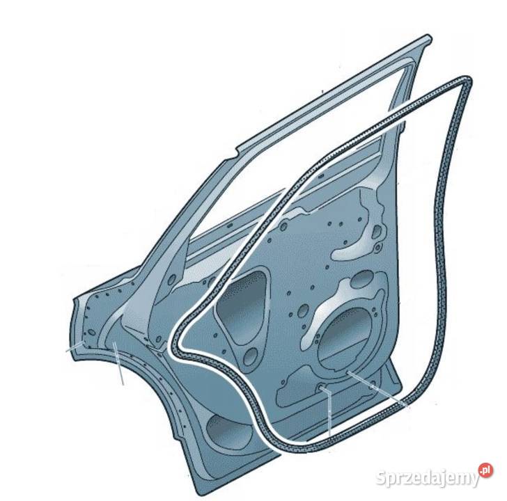 Audi A6 C6 avant uszczelka na drzwi lewy tył Szczerbice