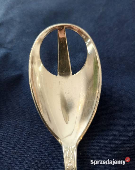 Platerowany widelec do sałat Hefra wzór romański Antyki, Sztuka, Kolekcje Szczecin