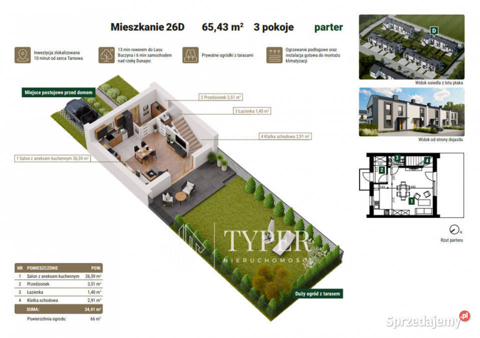 Nowoczesne mieszkania bezczynszowe koło Tarnowa Koszyce Małe sprzedam