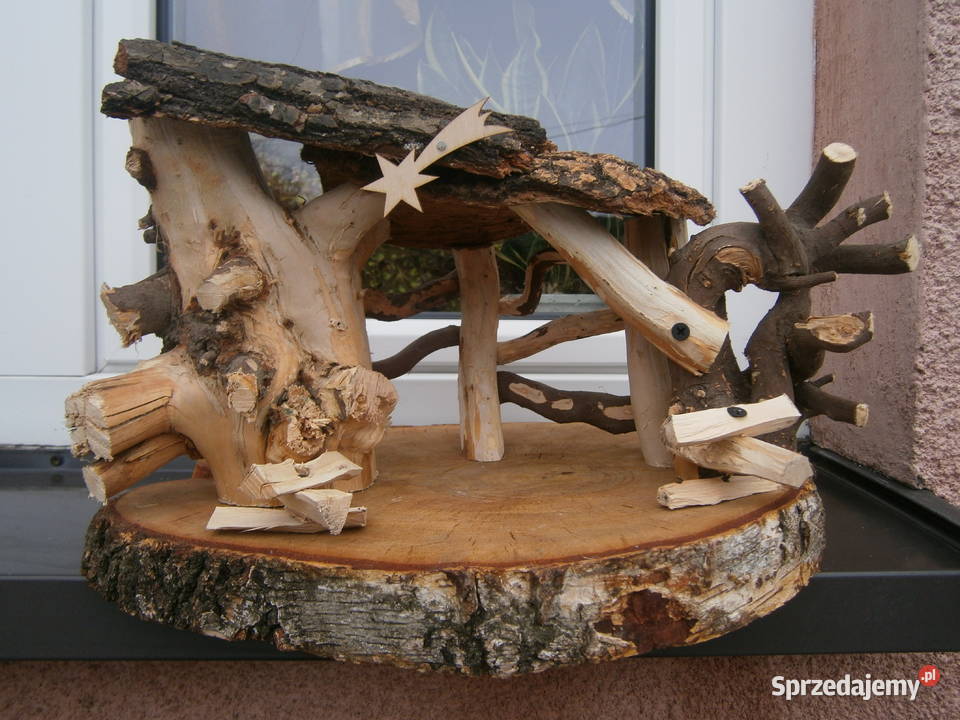 plaster drewna Szopka Bożonarodzeniowa drewniana