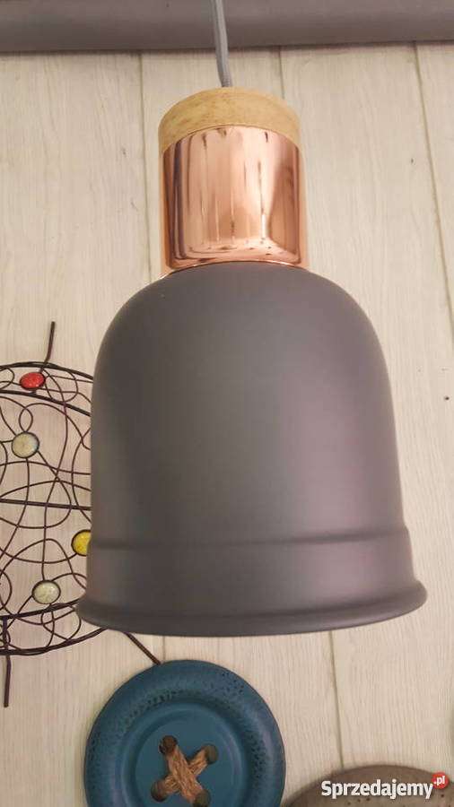 lampa sufitowa firmyBARHAM grafitmiedźdrewno Wodzisław Śląski