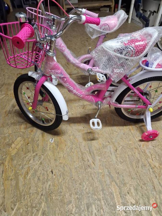 Rower dziecięcy 16 różowy Motylek YIBEIGI 4 sprzedam