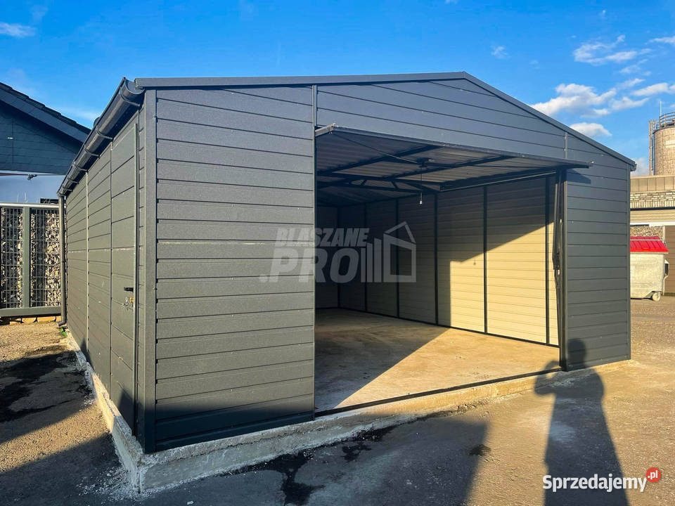 Garaz blaszany 5x7 Brama drzwi Antracyt Dach 361zł/m2 Krzanowice sprzedam