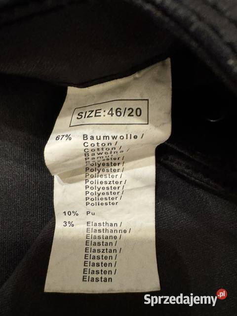 Jeansy damskie czarne 4620 bawełna ze streczem z Spodnie Częstochowa