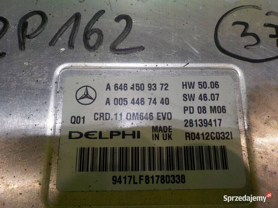 MERCEDES C W204 22 CDI 08r sterownik komputer mazowieckie Suków sprzedam