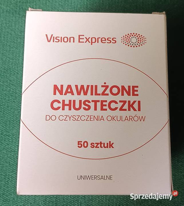 Chusteczki nawilżone do czyszczenia okularów