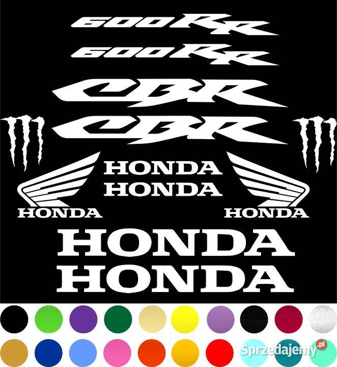 Naklejki Zestaw Honda 600CBR 900RR 929 F4i 125R Naklejki lubuskie Gorzów Wielkopolski