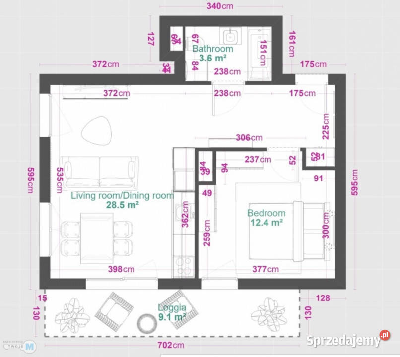 Mieszkanie 413m2 2pokojowe Kielce