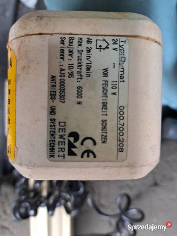 Siłownik Dewert typ dymat 000700208 do łóżka Sprzęt medyczny Warszawa sprzedam