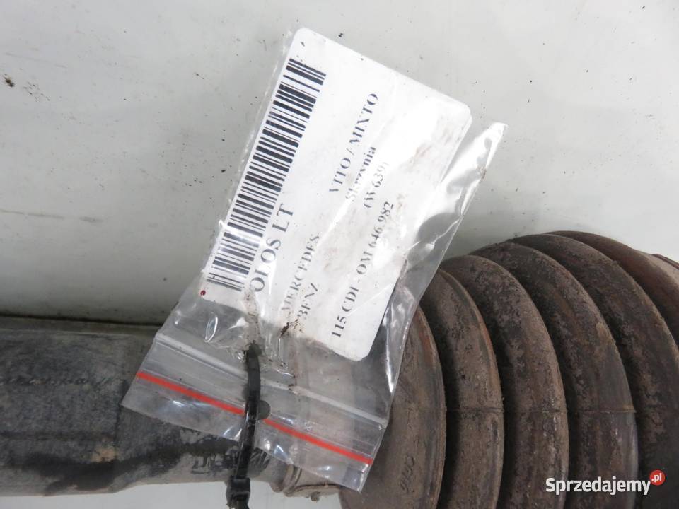 PÓŁOŚ LEWA TYLNA MERCEDES VITO 639 CDI Półosie