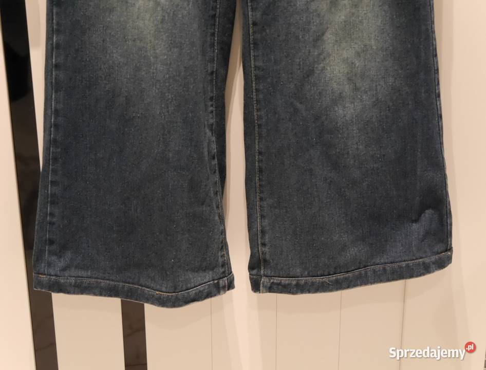 Shein Baggy fajne szerokie spodnie 38 M niebieski sprzedam