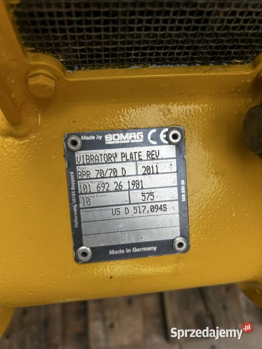 Zagęszczarka Rewersyjna Bomag BPR 7070D 575 podkarpackie Krosno