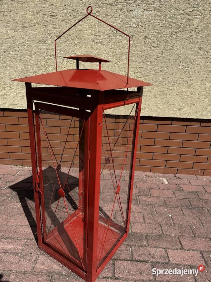 Lampion 120 duży metalowy latarenka lampa balkon Garwolin